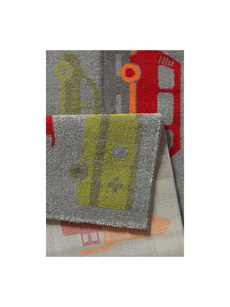 Tapis voitures pour chambre enfant Traffic Sigikid Gris - Kiabi
