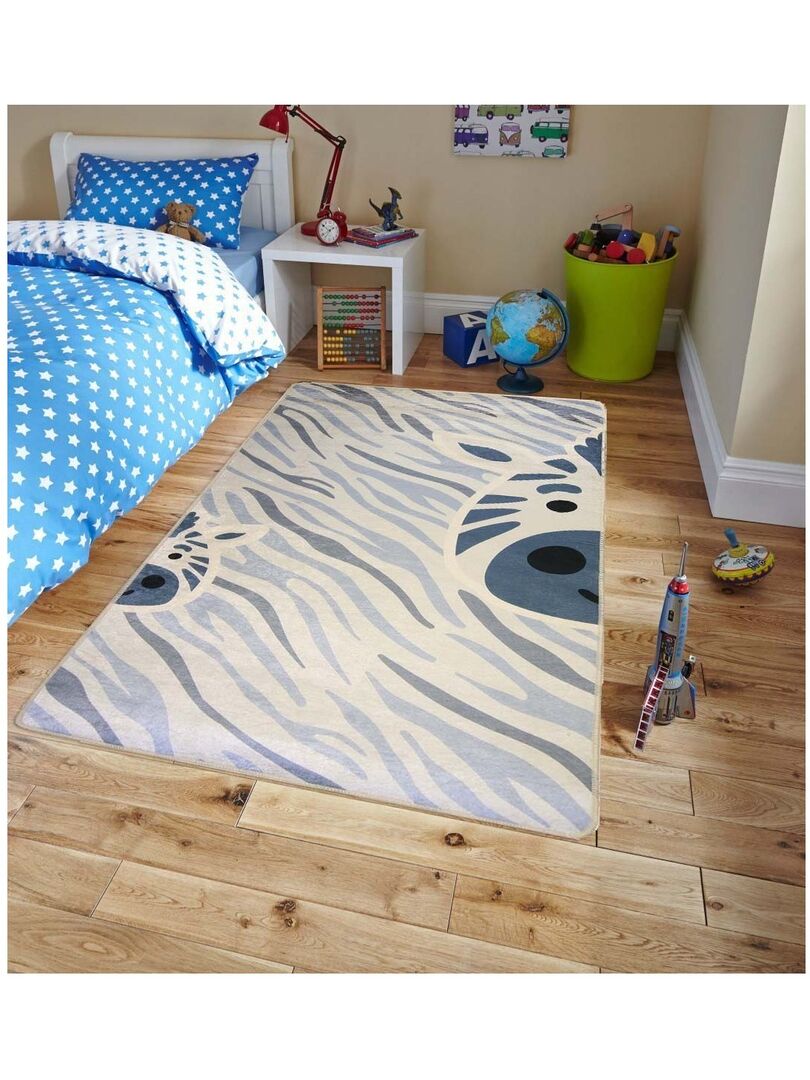 Tapis De Salon - Zébré - Grege - Beige - 80x300cm