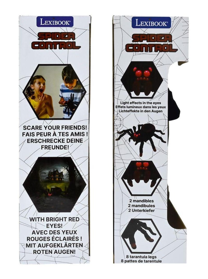 Tarentule t?l?command? r?aliste avec effet lumineux Noir - Kiabi
