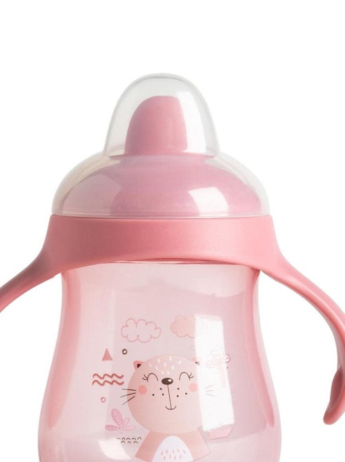 Tasse à bec rigide 240 mL Chat rose - Kiabi