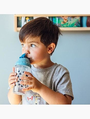 Tasse à paille - thermobaby - 295 ml - anti-fuites - clip - mickey cool