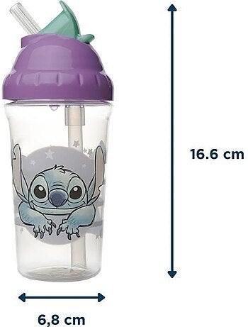 Tasse à paille - thermobaby - 295 ml - anti-fuites - lilo & stitch