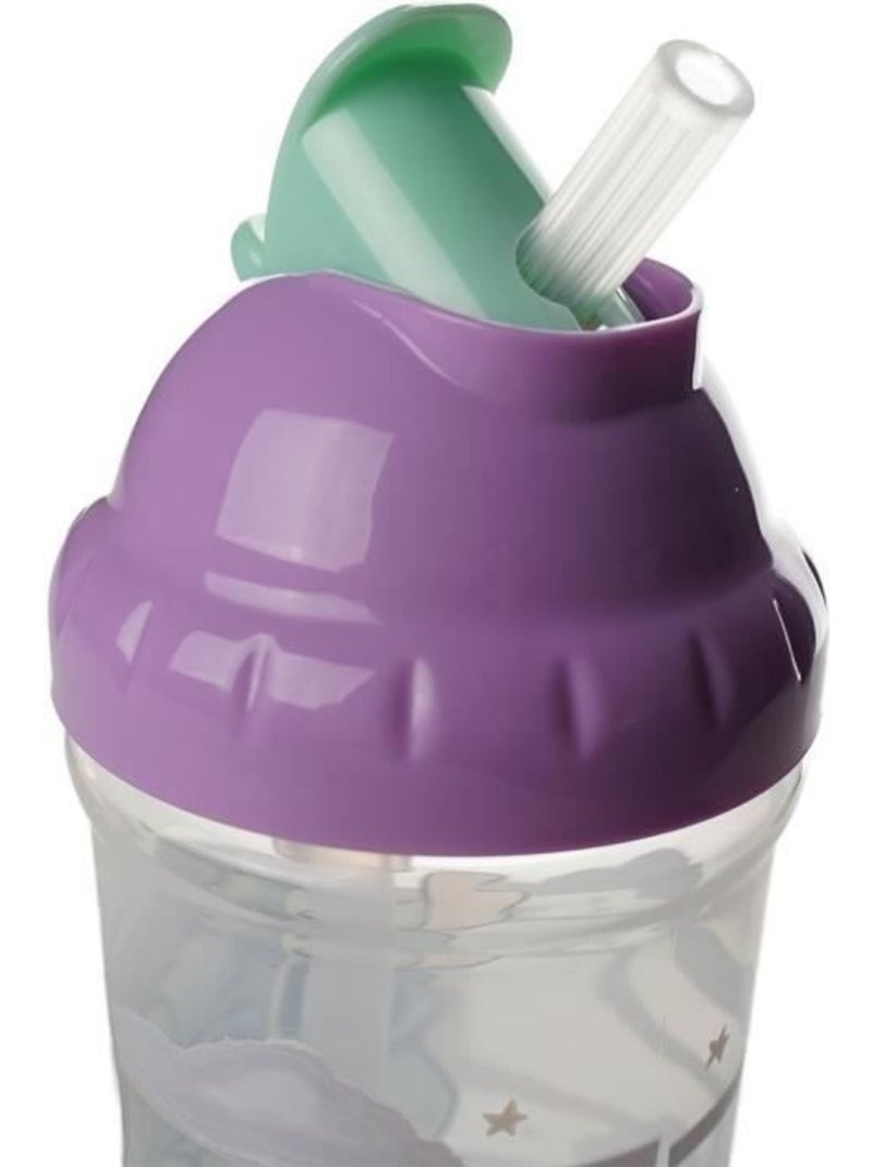 Tasse à paille - thermobaby - 295 ml - anti-fuites - lilo & stitch Violet - Kiabi