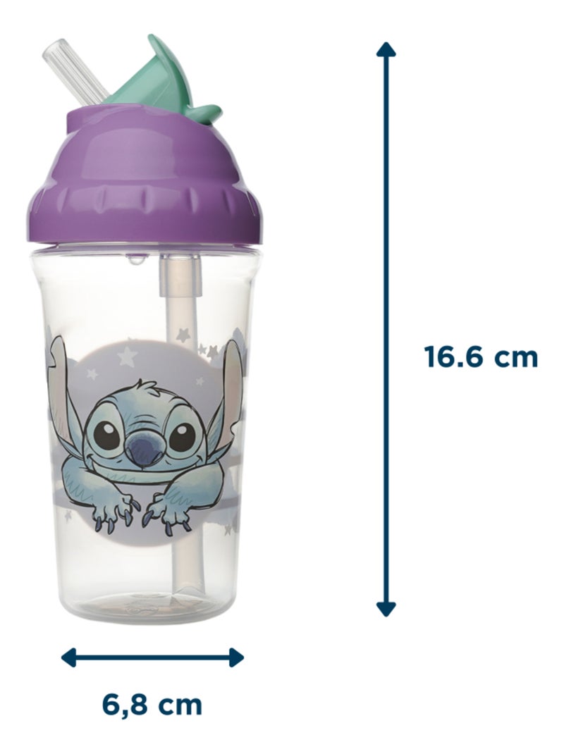 TASSE À PAILLE 295 ML ANTI-FUITES LILO et STITCH Violet - Kiabi