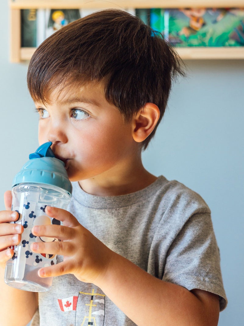 TASSE A PAILLE 295 ML ANTI-FUITES MICKEY COLLECTOR Bleu - Kiabi