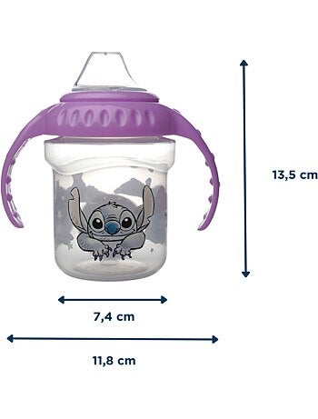 Tasse à poignées - thermobaby - 250 ml - bec silicone - lilo & stitch