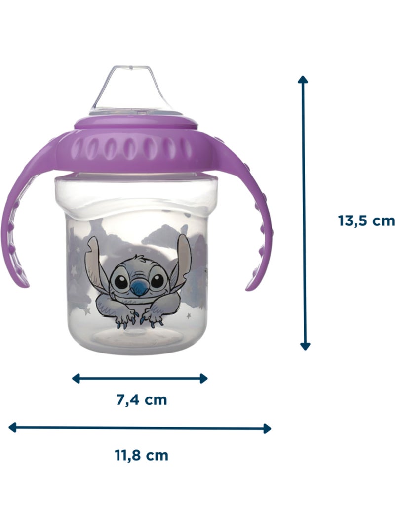 TASSE À POIGNÉES 250 ML BEC SILICONE LILO et STITCH Violet - Kiabi