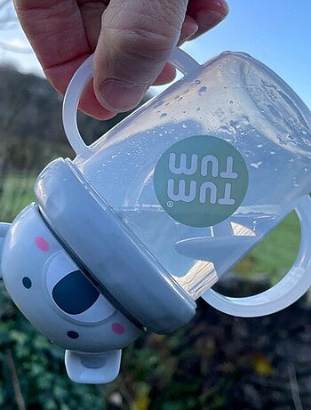 Tasse anti fuite + paille lestée Koala - V3
