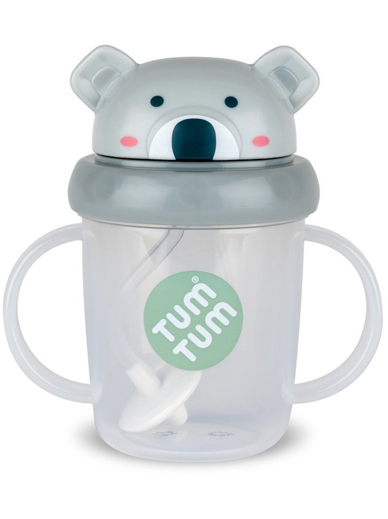 Tasse anti fuite + paille lestée Koala - V3 Vert - Kiabi