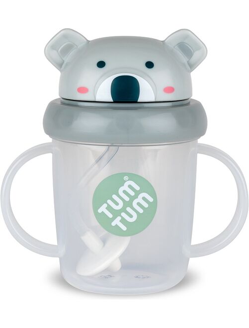 Tasse anti fuite + paille lestée Koala - Kiabi