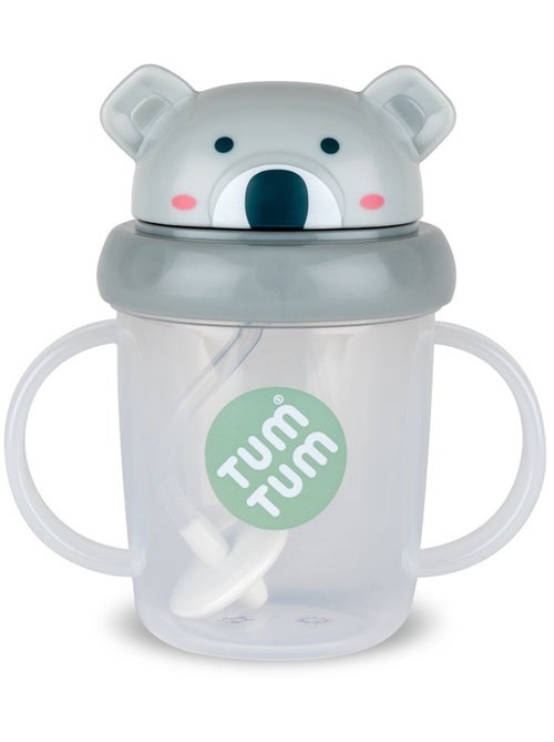 Tasse anti fuite + paille lestée Koala - Kiabi