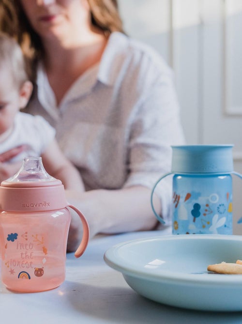 Tasse d'apprentissage 360° Into the forest bleu (340 ml) - Kiabi