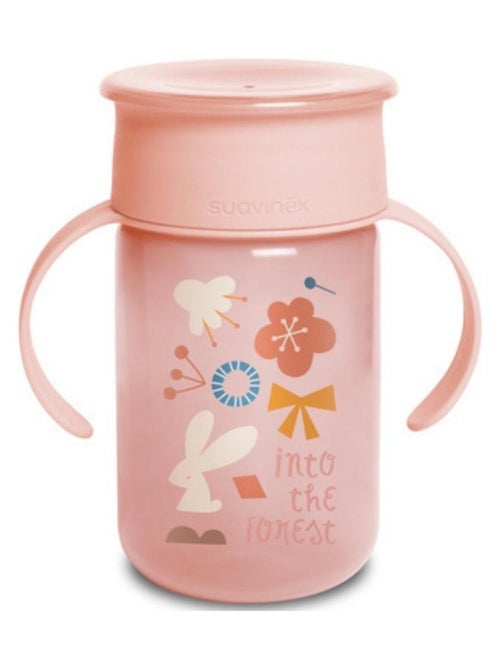 Tasse d'apprentissage 360° Into the forest rose (340 ml) - Kiabi