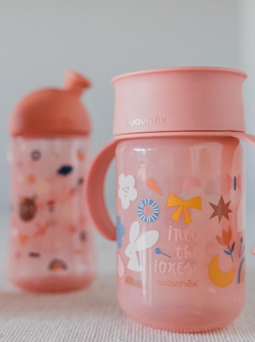 Tasse d'apprentissage 360° Into the forest rose (340 ml) - Kiabi