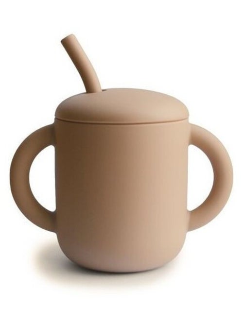 Tasse d'apprentissage avec paille en silicone - Kiabi