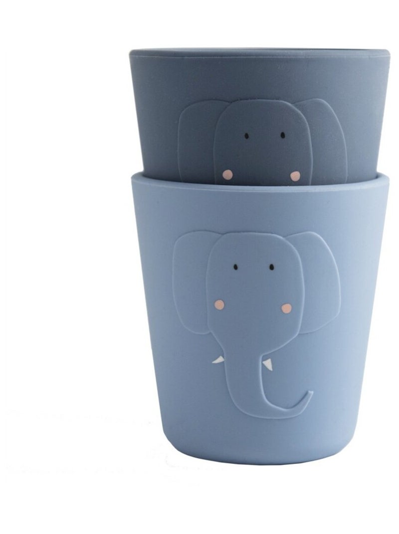Tasse d'apprentissage en silicone Bleu - Kiabi