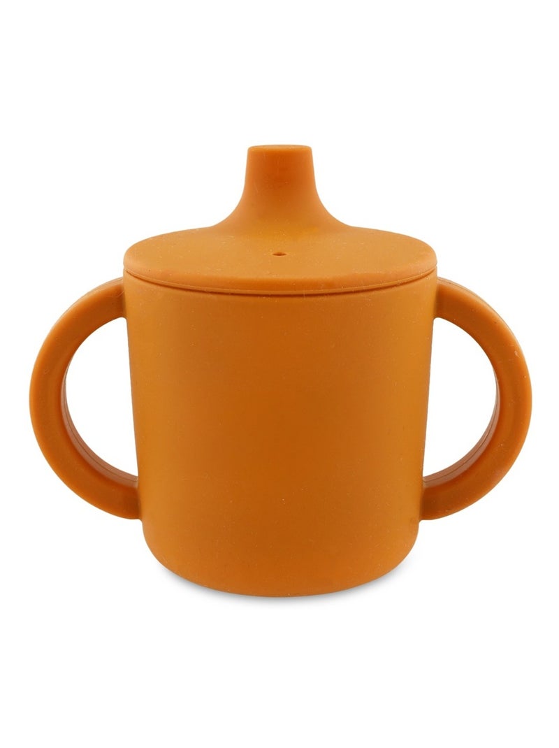 Tasse d'apprentissage en silicone Orange - Kiabi