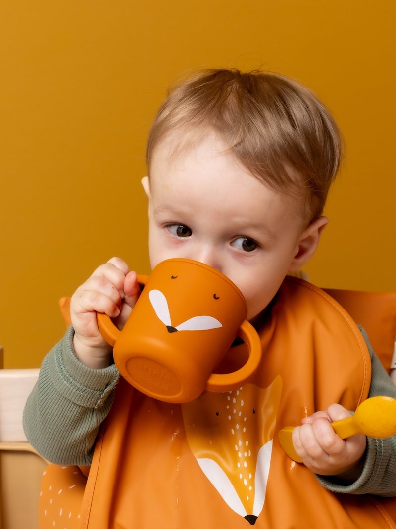 Tasse d'apprentissage en silicone Orange - Kiabi