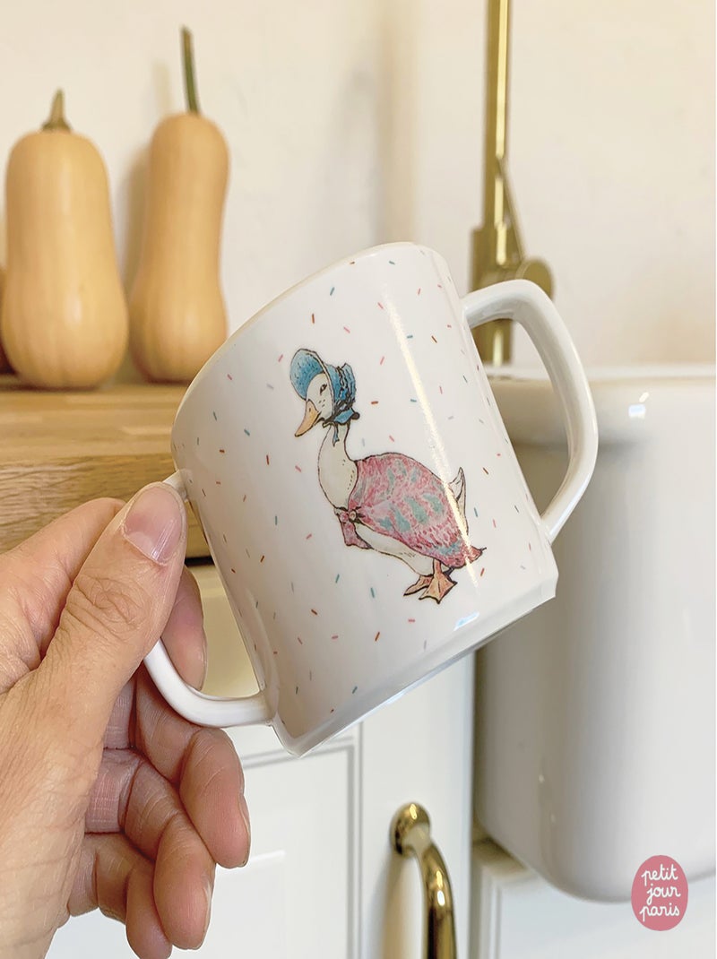 Tasse deux anses avec bec amovible Pierre Lapin Blanc - Kiabi
