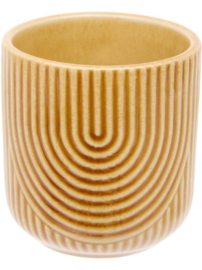 Tasse espresso en faïence LYA Ocre - Kiabi