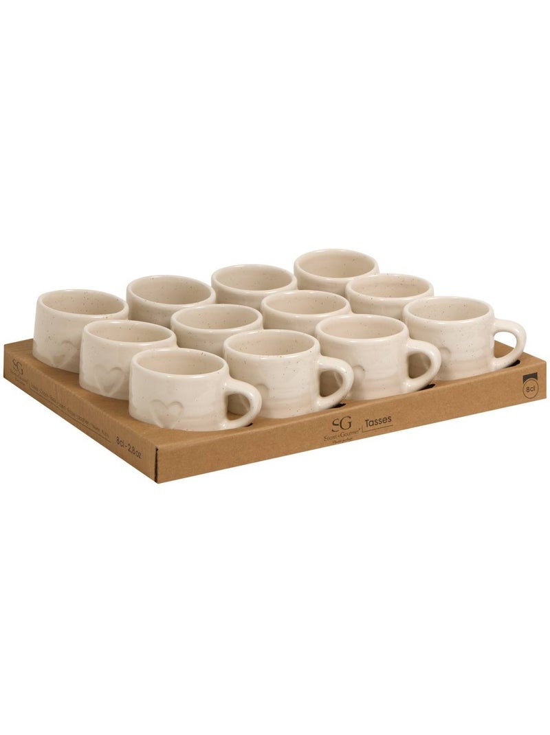 Tasse expresso 8cl ADELE Blanc chaud - Kiabi