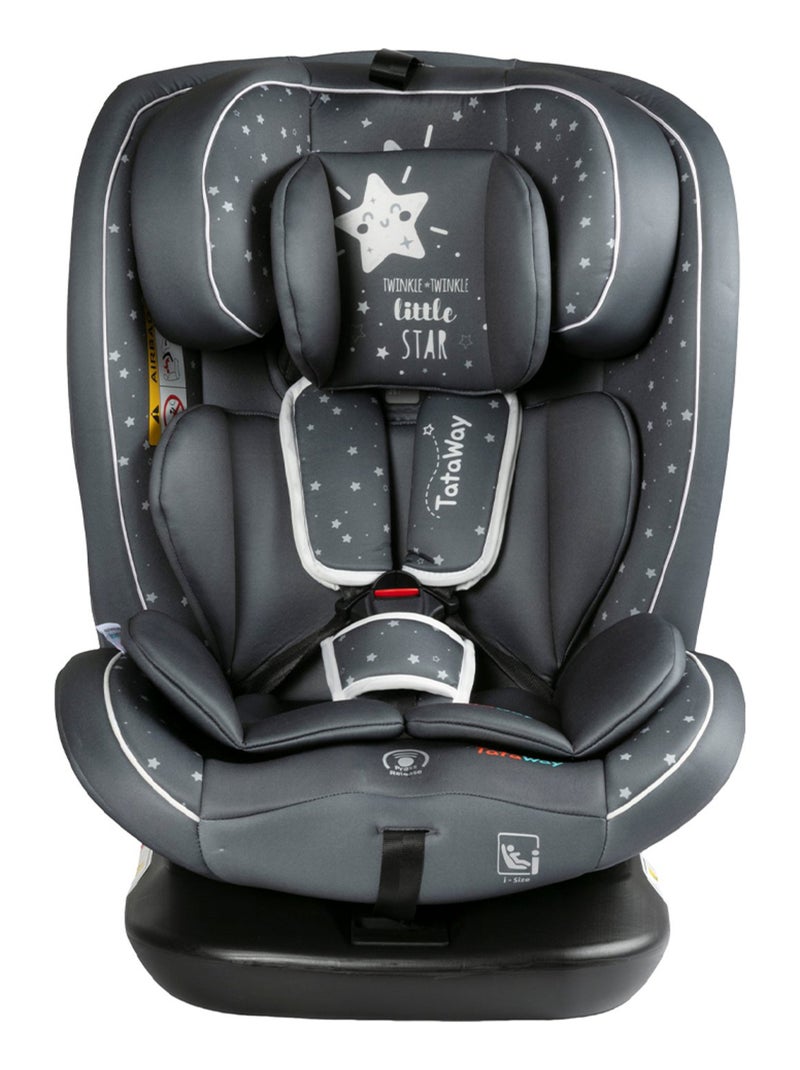 Tataway Siège auto   ISOFIX 40-150 cm, homologué R129 i-Size Gris Blanc Blanc - Kiabi