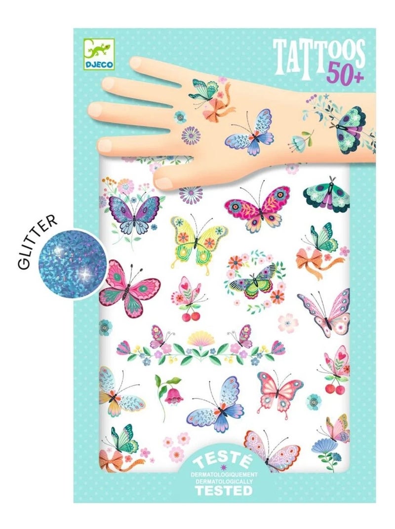 Tatouages Papillons de rêve Multicolore - Kiabi