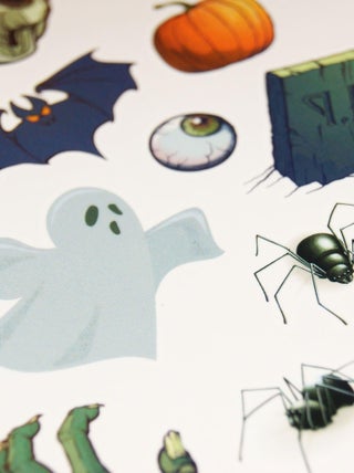 Tatouages temporaires - Pierre tombale Halloween - Global Gift