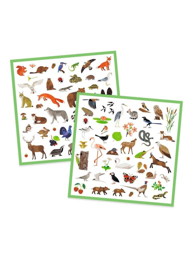 Tattoos : Le monde des animaux Multicolore - Kiabi