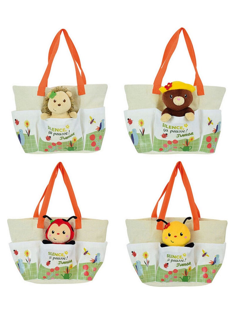 Taupe Silence ça pousse sac du jardinier avec peluche Taupe - Haut 13 cm Marron - Kiabi