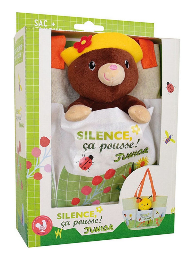 Taupe Silence ça pousse sac du jardinier avec peluche Taupe - Haut 13 cm Marron - Kiabi