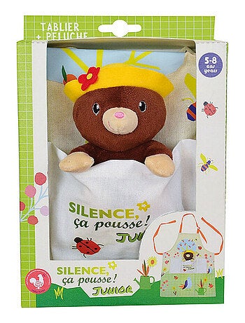 Taupe Silence ça pousse tablier du jardinier avec peluche Taupe - Haut 13 cm