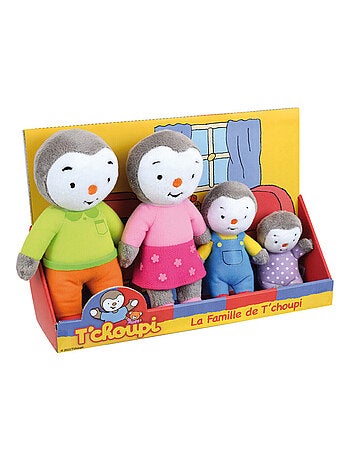 T'choupi Coffret Famille 4 Peluches - Jemini