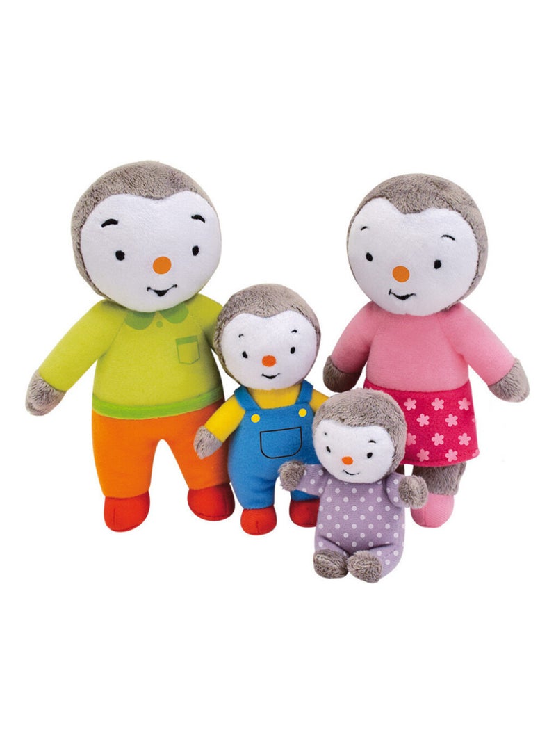 T'choupi Coffret Famille 4 Peluches - Jemini Multicolore - Kiabi