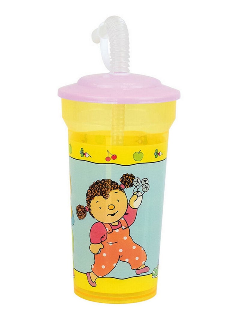 T'choupi Gobelet Paille 400 Ml Multicolore - Kiabi