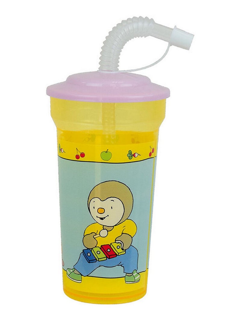 T'choupi Gobelet Paille 400 Ml Multicolore - Kiabi