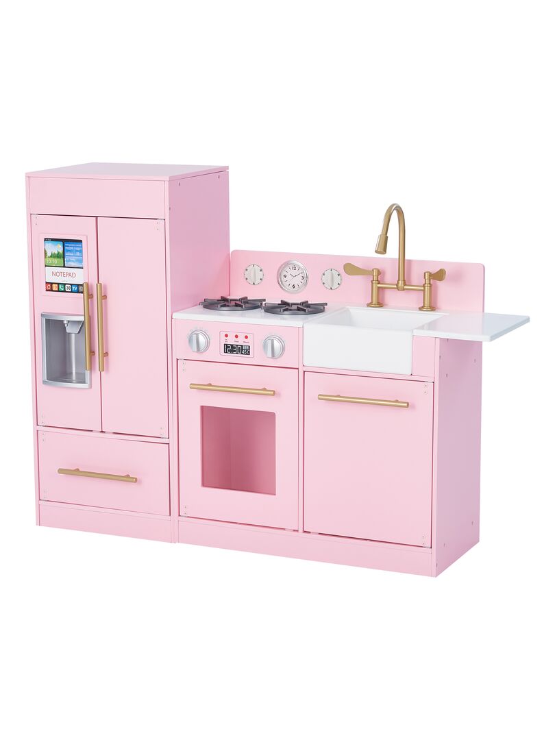 TD® Kit cuisine jouet vaisselle filles rose, dinnette pour enfant
