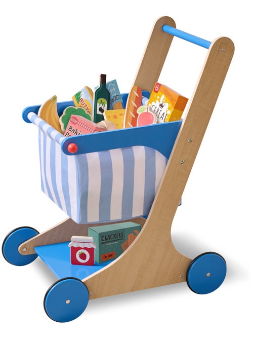 Teamson Kids, Chariot bois enfant avec accessoires et roues silencieuses - Kiabi