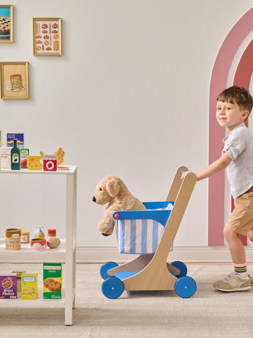 Teamson Kids, Chariot bois enfant avec accessoires et roues silencieuses - Kiabi