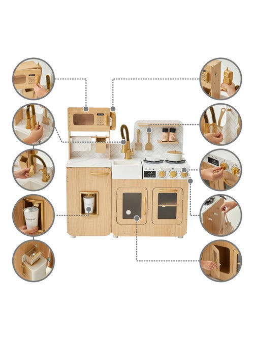 Teamson Kids, Cuisine enfant avec accessoires et crochets - Kiabi