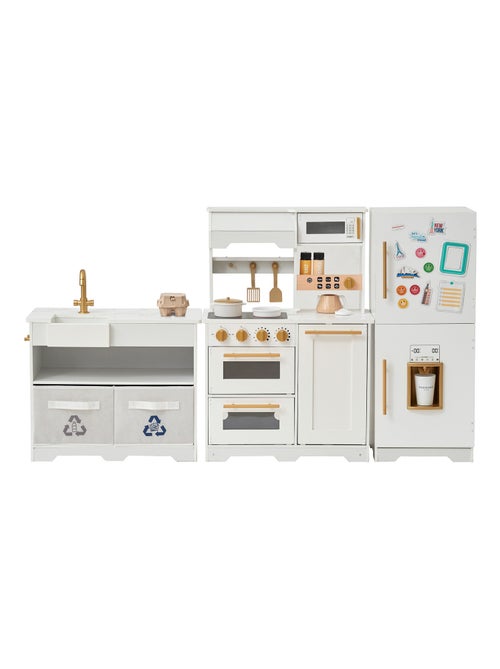 Teamson Kids, Cuisine modulaire avec accessoires, Blanc - Kiabi
