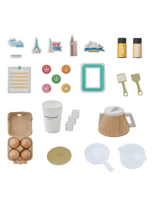 Teamson Kids, Cuisine modulaire avec accessoires, Blanc - Kiabi