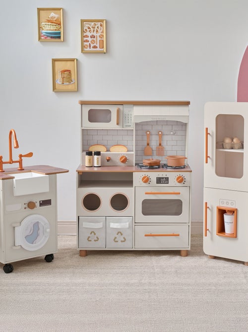 Teamson Kids, Cuisine XL modulaire en bois avec accessoires - Kiabi