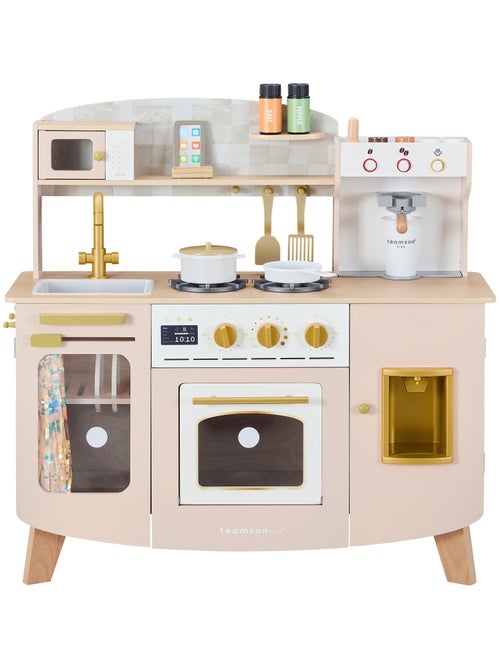 Teamson Kids, Cuisinette en bois avec machine à café - Kiabi