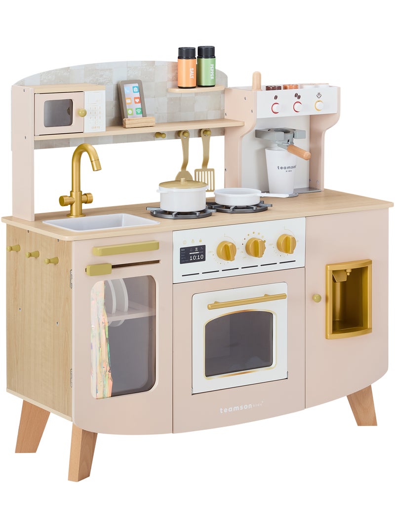 Teamson Kids, Cuisinette en bois avec machine à café Beige - Kiabi