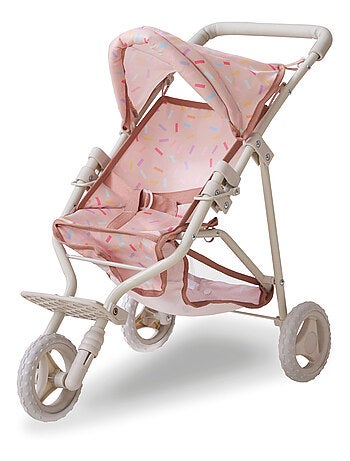 Teamson Kids, Poussette jogging avec accessoires harnais et panier