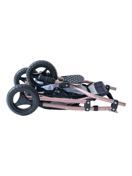 Teamson Kids, Poussette jogging avec accessoires harnais et panier - Kiabi