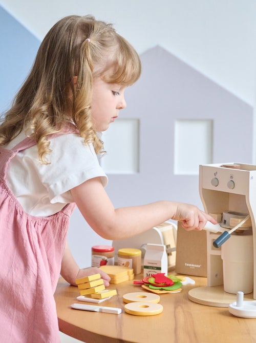 Teamson Kids, Set petit-déjeuner avec grille-pain cafetière & accessoires - Kiabi