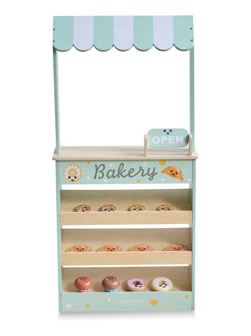 Teamson Kids, Stand de Boulangerie en Bois avec 12 Pâtisseries - Kiabi Teamson Kids, Stand de Boulangerie en Bois avec 12 Pâtisseries - Kiabi