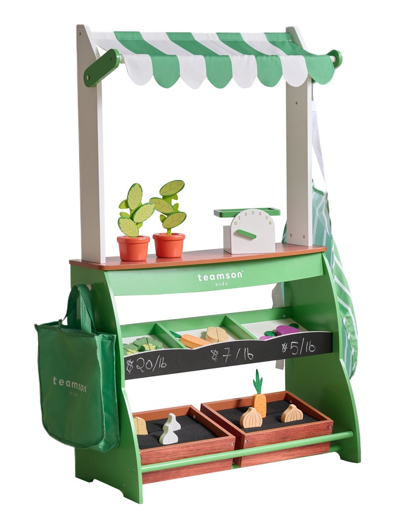 Teamson Kids, Stand du marché, Bois, Vert Vert - Kiabi